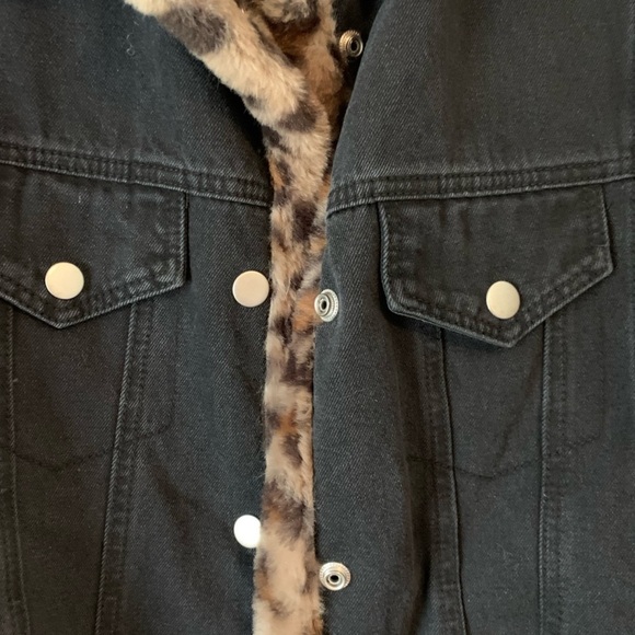 Dave and Dani black denim jacket NWT 1X - Picture 2 of 3